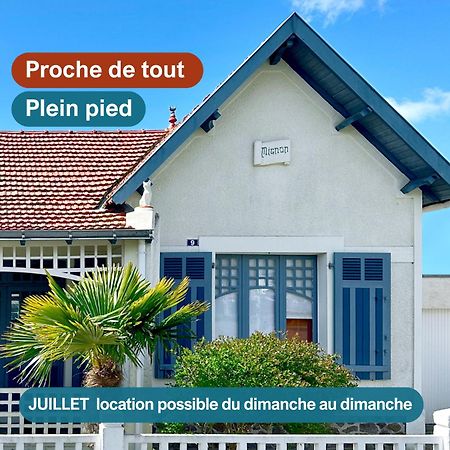 Villa "Mignon" Avec Studio Independant, Tout A Pied, Plage A 4 Mn, 6 Pers, 2 Sde Saint-Jean-de-Monts Luaran gambar