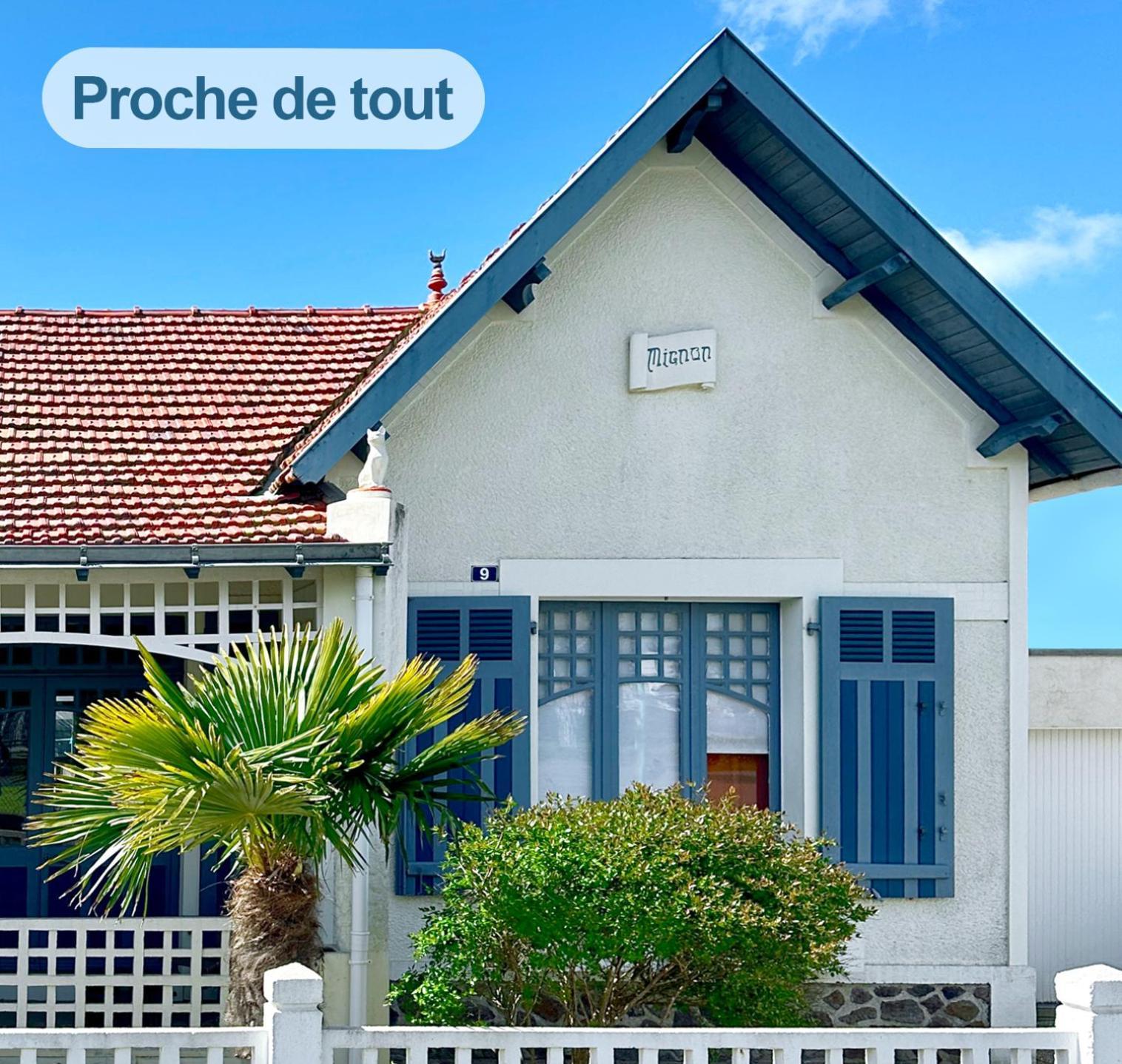 Villa "Mignon" Avec Studio Independant, Tout A Pied, Plage A 4 Mn, 6 Pers, 2 Sde Saint-Jean-de-Monts Luaran gambar
